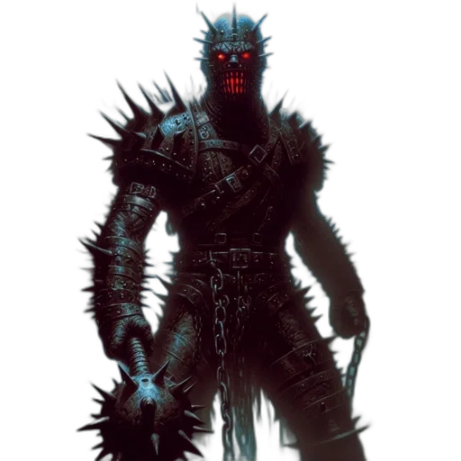 robot, creature, staff, mask transparent PNG cut-out