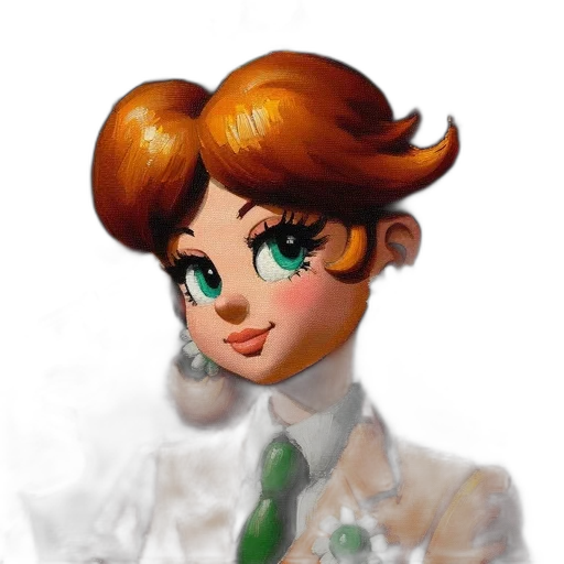 staff, face, oil painting, pixel art transparent PNG cut-out