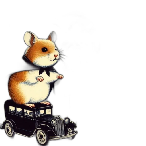 car, animal, concept art, 3d render transparent PNG cut-out