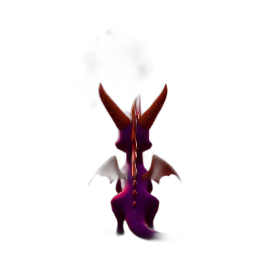 dragon, staff, creature, weapon transparent PNG cut-out