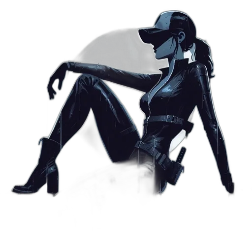 robot, cyberpunk, concept art, 3d render transparent PNG cut-out