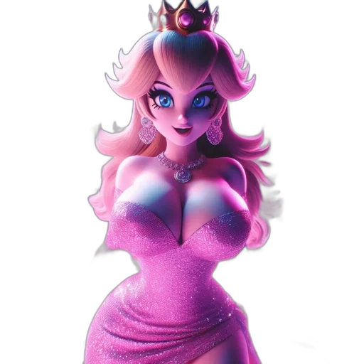 crown, dress, concept art, 3d render transparent PNG cut-out
