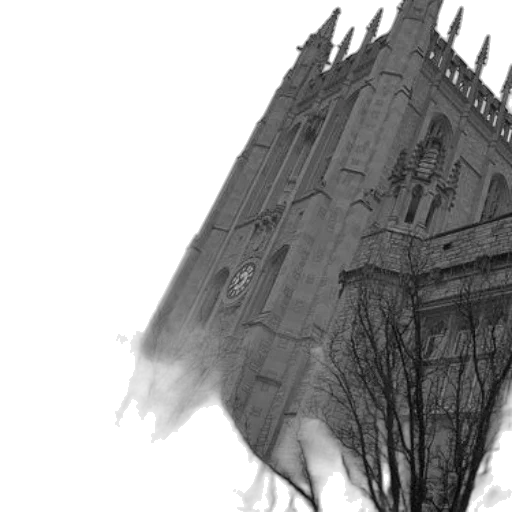 building, concept art, photorealistic, 3d render transparent PNG cut-out