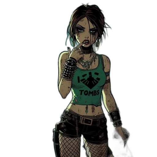staff, comic book art, concept art, cyberpunk transparent PNG cut-out