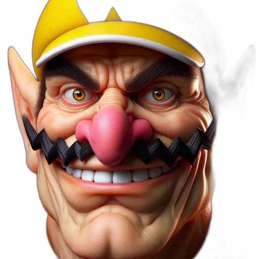 face, mask, hat, staff transparent PNG cut-out