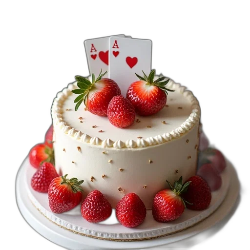 food, crown, 3d render, photorealistic transparent PNG cut-out