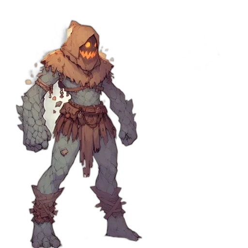 creature, mask, staff, concept art transparent PNG cut-out