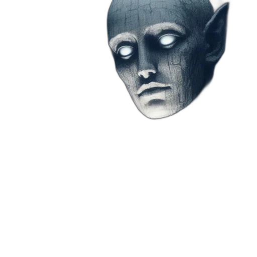 mask, face, robot, creature transparent PNG cut-out