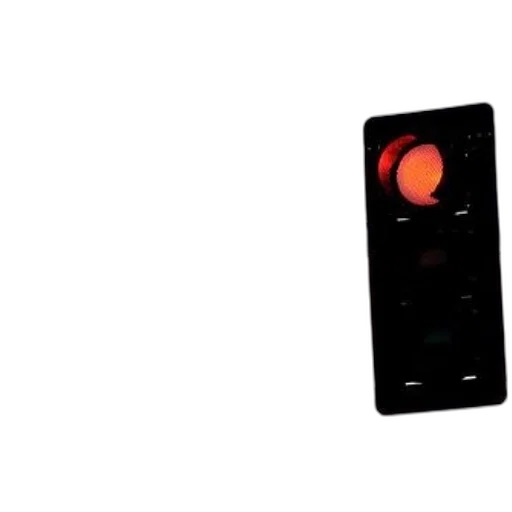 traffic, light, red, illuminated transparent PNG cut-out