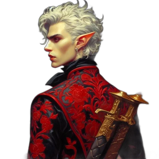 jacket, staff, face, dragon transparent PNG cut-out