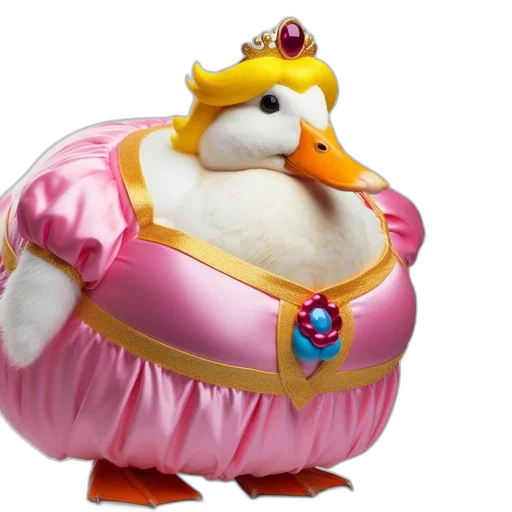 crown, dress, animal, creature transparent PNG cut-out