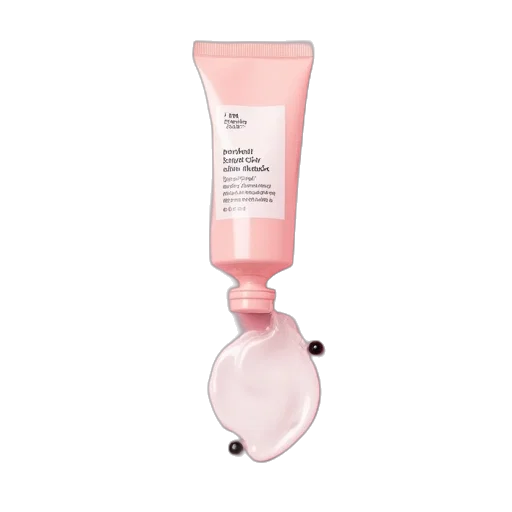 bottle, opened, pink, tube transparent PNG cut-out