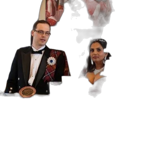staff, couple, sits, table transparent PNG cut-out