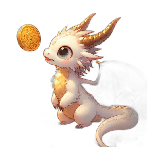 dragon, staff, creature, fantasy art transparent PNG cut-out