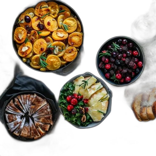 food, photorealistic, watercolor, concept art transparent PNG cut-out