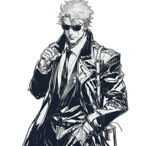 jacket, staff, weapon, sword transparent PNG cut-out