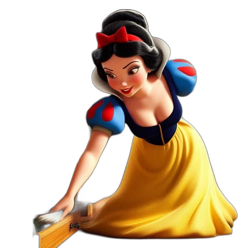 dress, crown, staff, 3d render transparent PNG cut-out