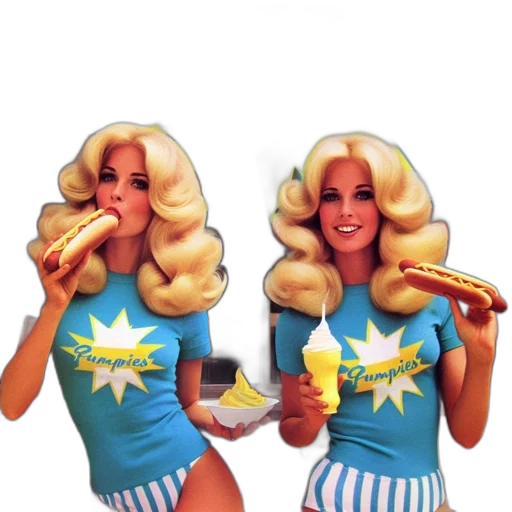 food, concept art, comic book art, two transparent PNG cut-out
