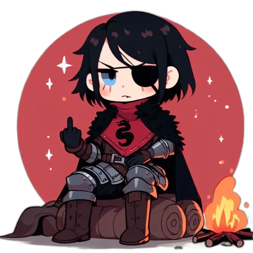 weapon, jacket, dragon, pixel art transparent PNG cut-out