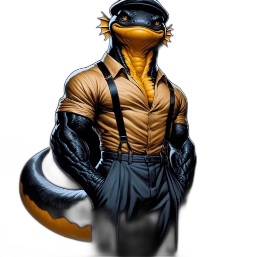 dragon, jacket, animal, concept art transparent PNG cut-out
