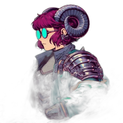dragon, mask, jacket, staff transparent PNG cut-out