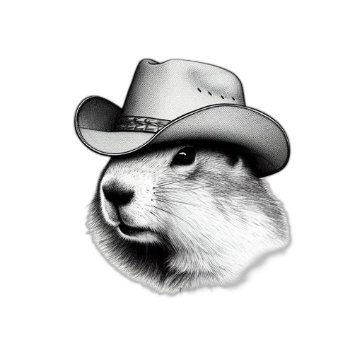 hat, animal, hair, photorealistic transparent PNG cut-out