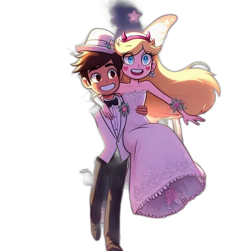 dress, staff, crown, hat transparent PNG cut-out