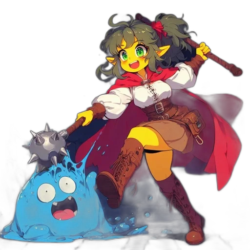 staff, weapon, creature, crown transparent PNG cut-out