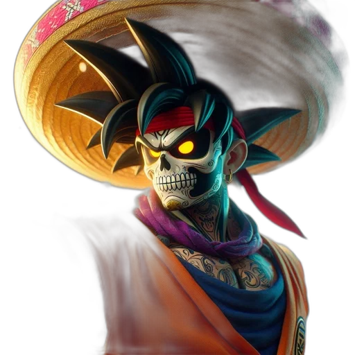 mask, staff, hat, concept art transparent PNG cut-out