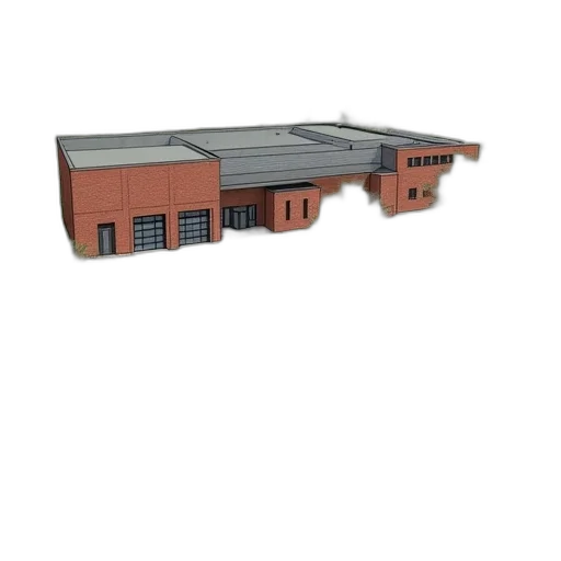 building, 3d render, concept art, photorealistic transparent PNG cut-out