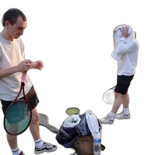 staff, shoes, jacket, mask transparent PNG cut-out