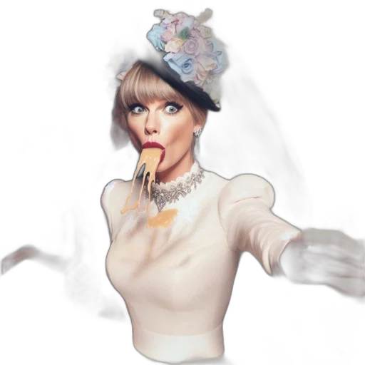 dress, hat, mask, concept art transparent PNG cut-out