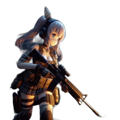 weapon, staff, animal, robot transparent PNG cut-out