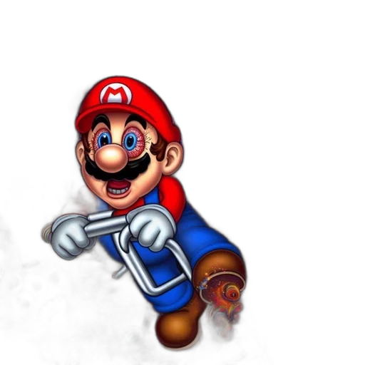 weapon, staff, face, hat transparent PNG cut-out