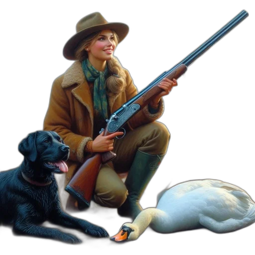 weapon, animal, hat, staff transparent PNG cut-out