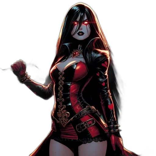 comic book art, concept art, fantasy art, red transparent PNG cut-out