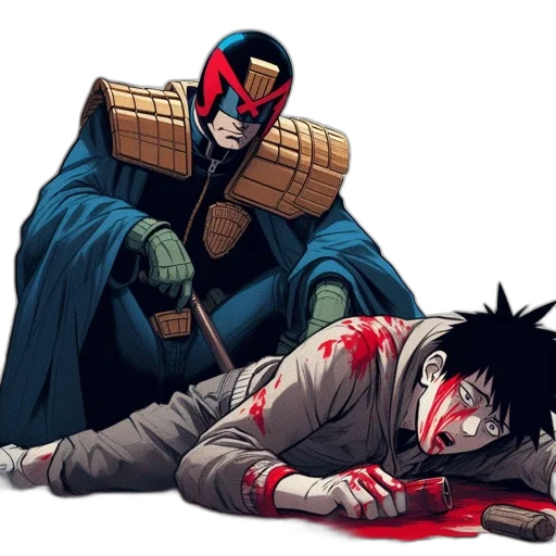 comic book art, concept art, cartoon, anime transparent PNG cut-out
