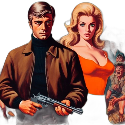 jacket, weapon, comic book art, concept art transparent PNG cut-out