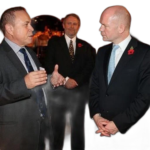 three, men, suits, one transparent PNG cut-out