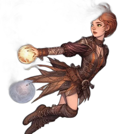 staff, dragon, dress, weapon transparent PNG cut-out