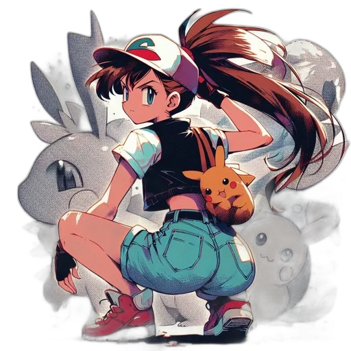 creature, pixel art, concept art, anime transparent PNG cut-out