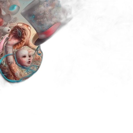 concept art, fantasy art, photorealistic, 3d render transparent PNG cut-out
