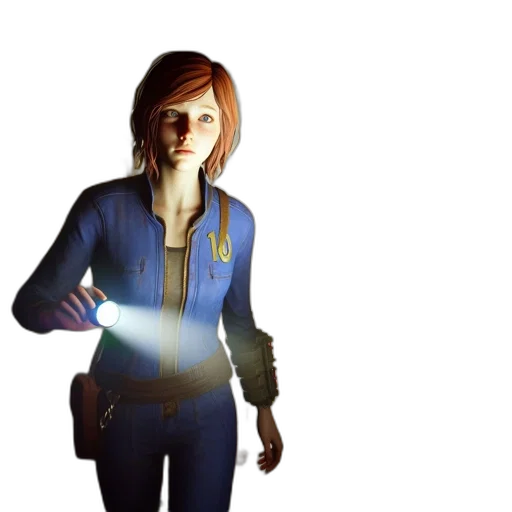 jacket, staff, robot, weapon transparent PNG cut-out