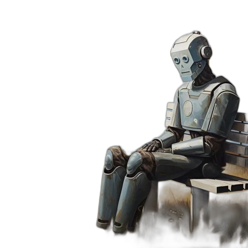 robot, furniture, mask, concept art transparent PNG cut-out