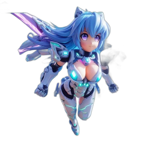 robot, weapon, dragon, staff transparent PNG cut-out