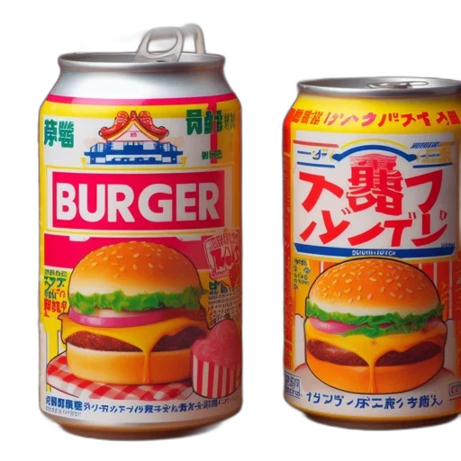 food, bottle, vaporwave, 3d render transparent PNG cut-out