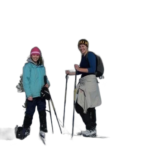 staff, 3d render, snow, two transparent PNG cut-out