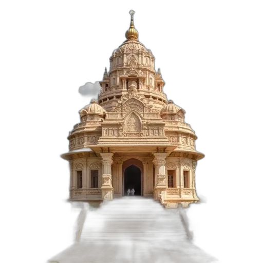 building, crown, dress, 3d render transparent PNG cut-out