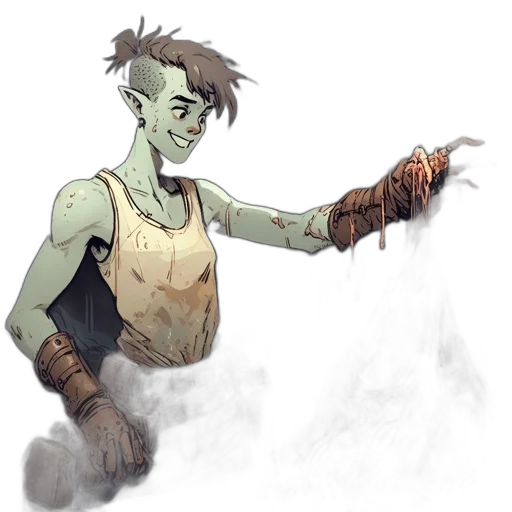 staff, creature, concept art, fantasy art transparent PNG cut-out