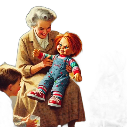 photorealistic, oil painting, concept art, elderly transparent PNG cut-out